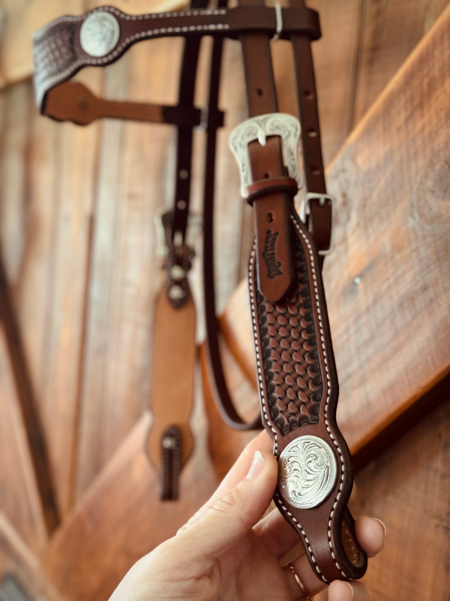 Snaffle Bridle- Basketweave