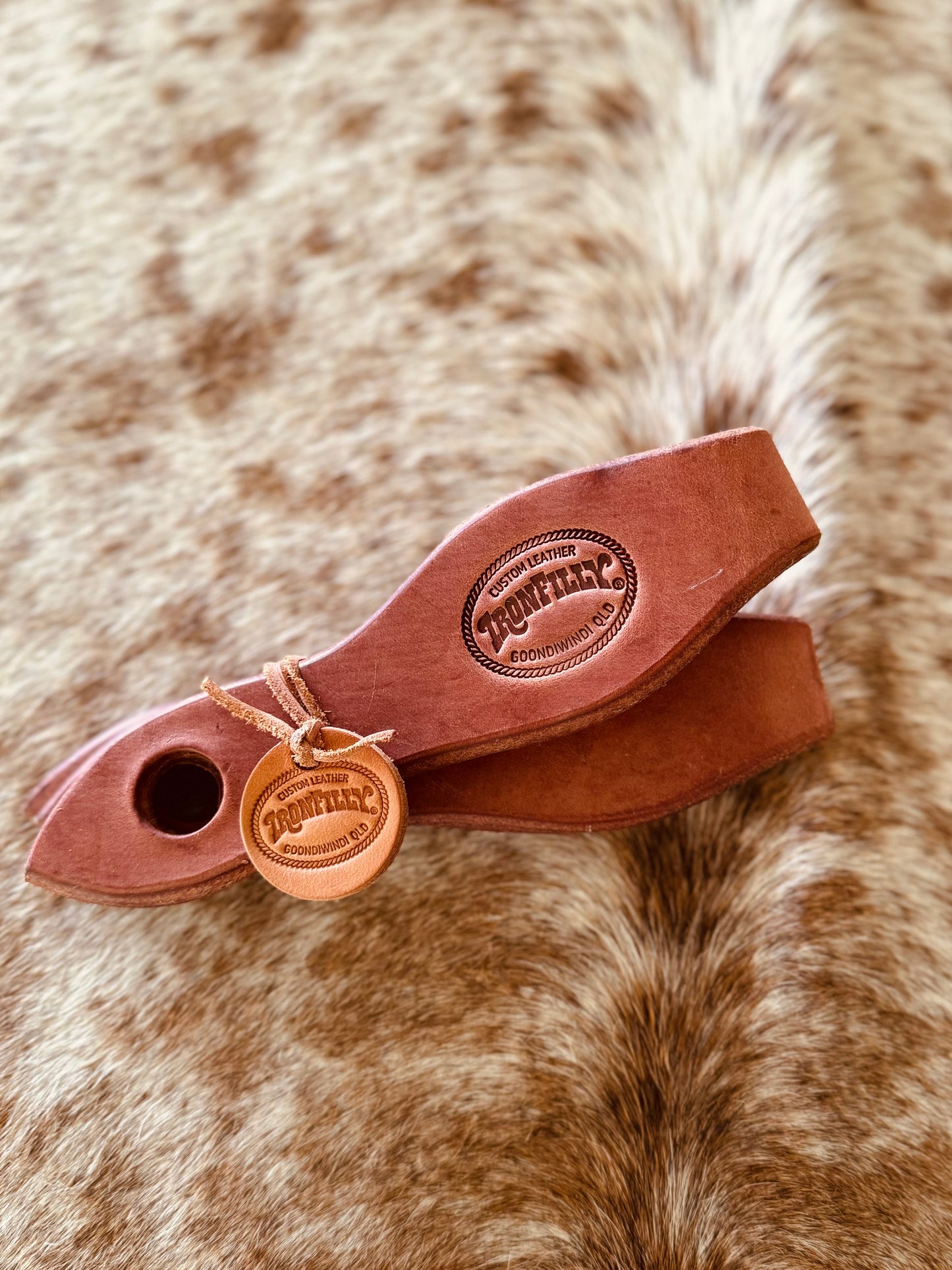 Slobber Straps- Harness Leather