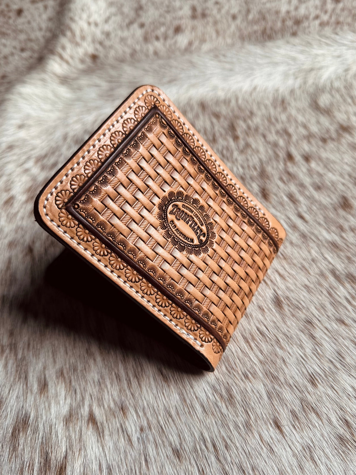Basketweave wallet