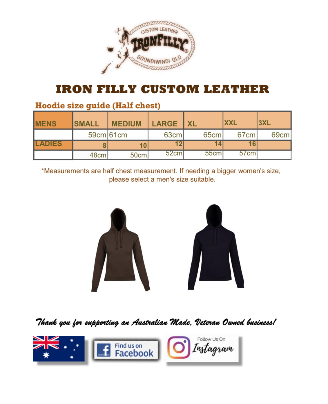 IRON FILLY Hoodie Brown (Men's)