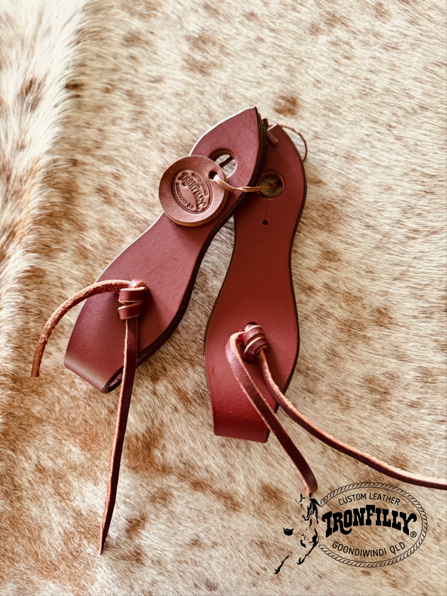 Slobber Straps- Bridle leather