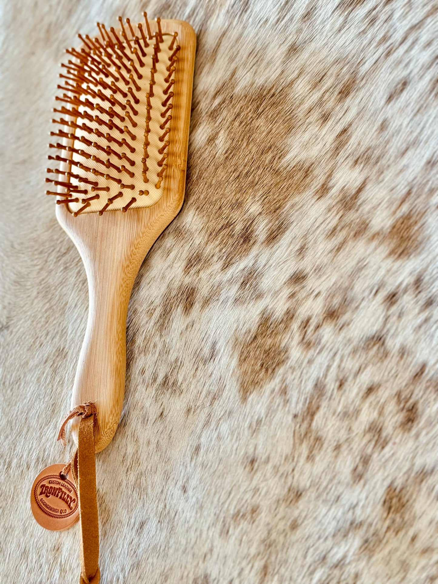 Hairbrush - Pale floral “Sheridan”