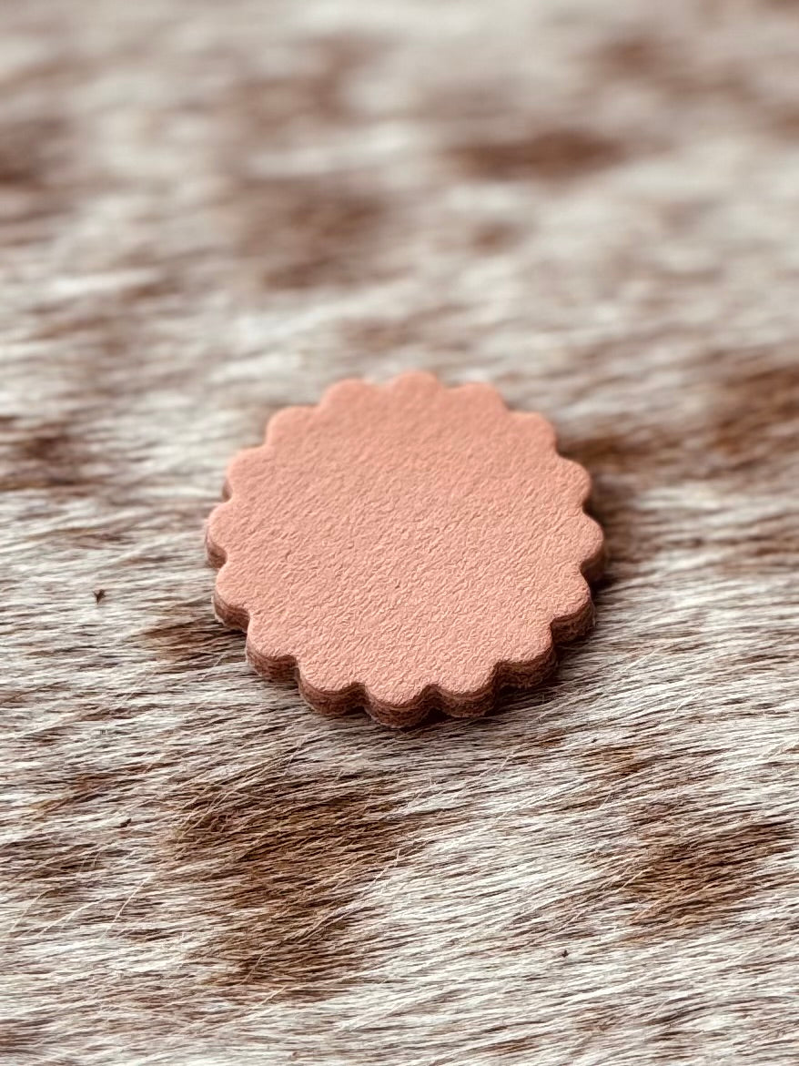 Economy Leather Conchos (Rosettes) 6 pack