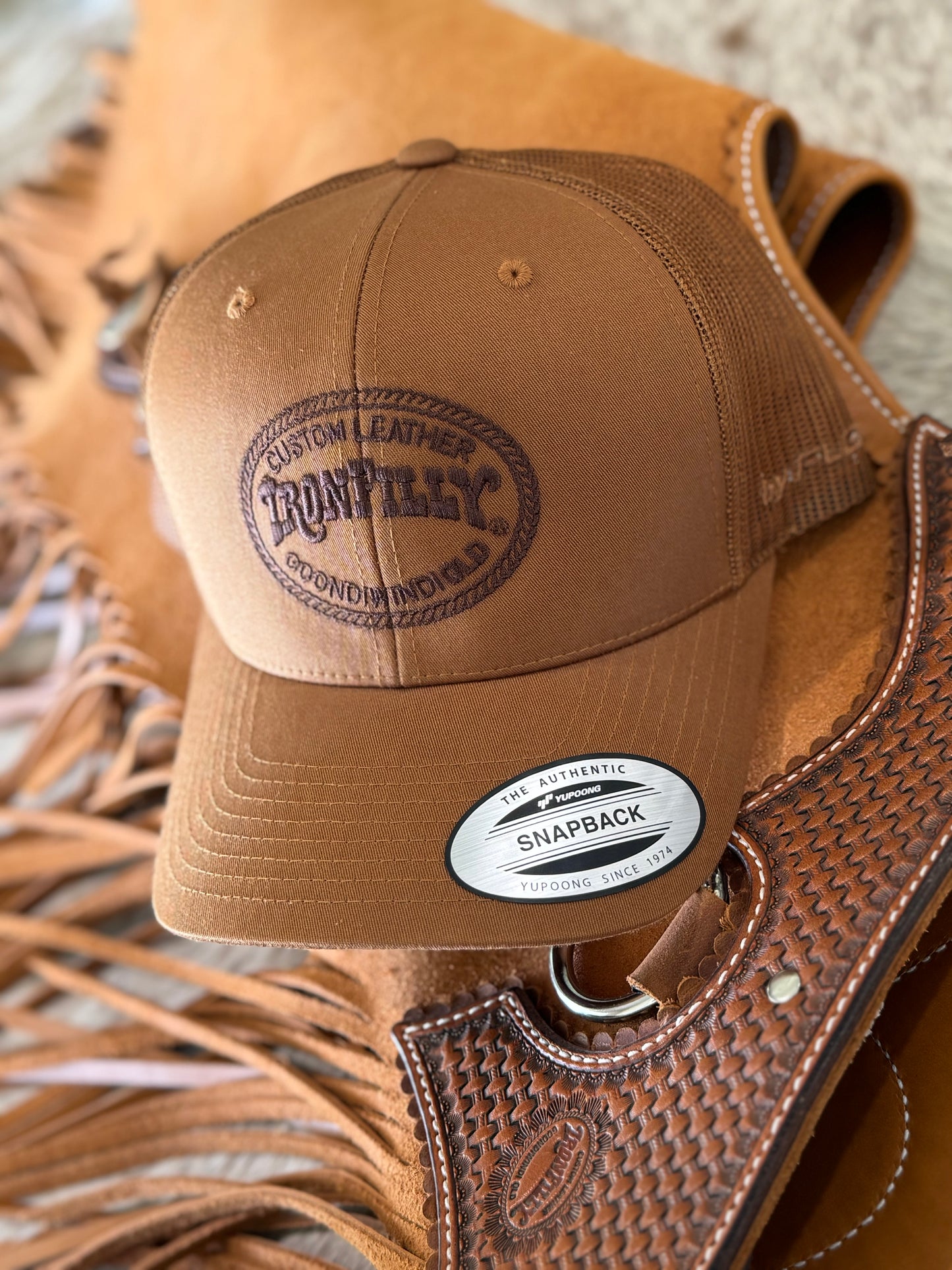 IRON FILLY SnapBack- Saddle Tan