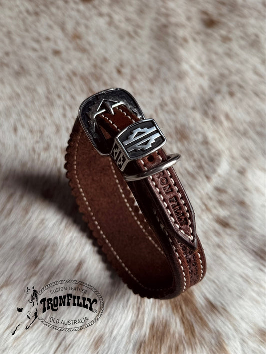 Dachshund Collar (Aztec buckle)