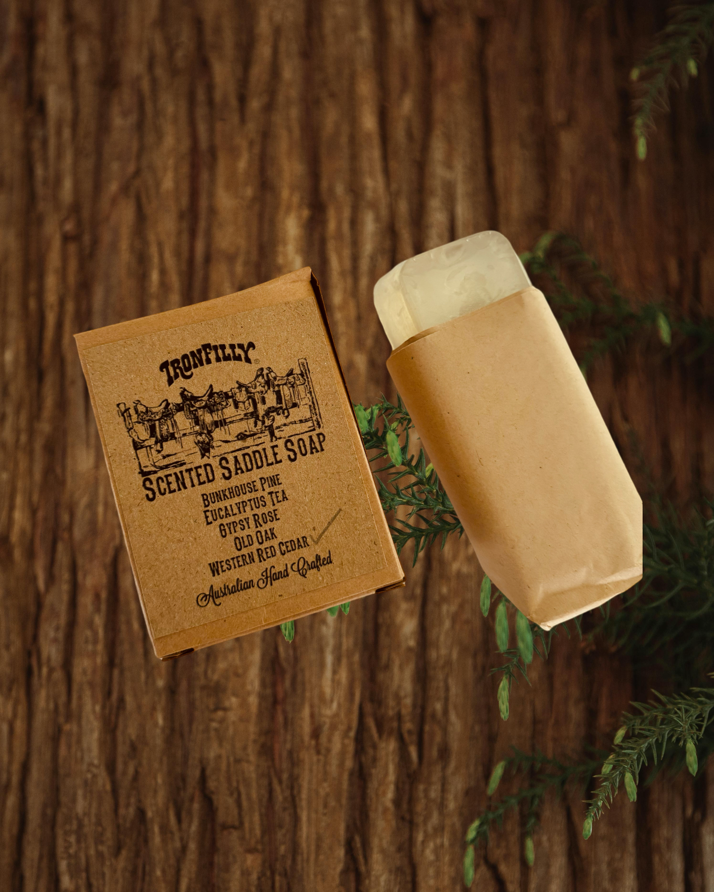 IRON FILLY®️ Scented Saddle Soap (90g)