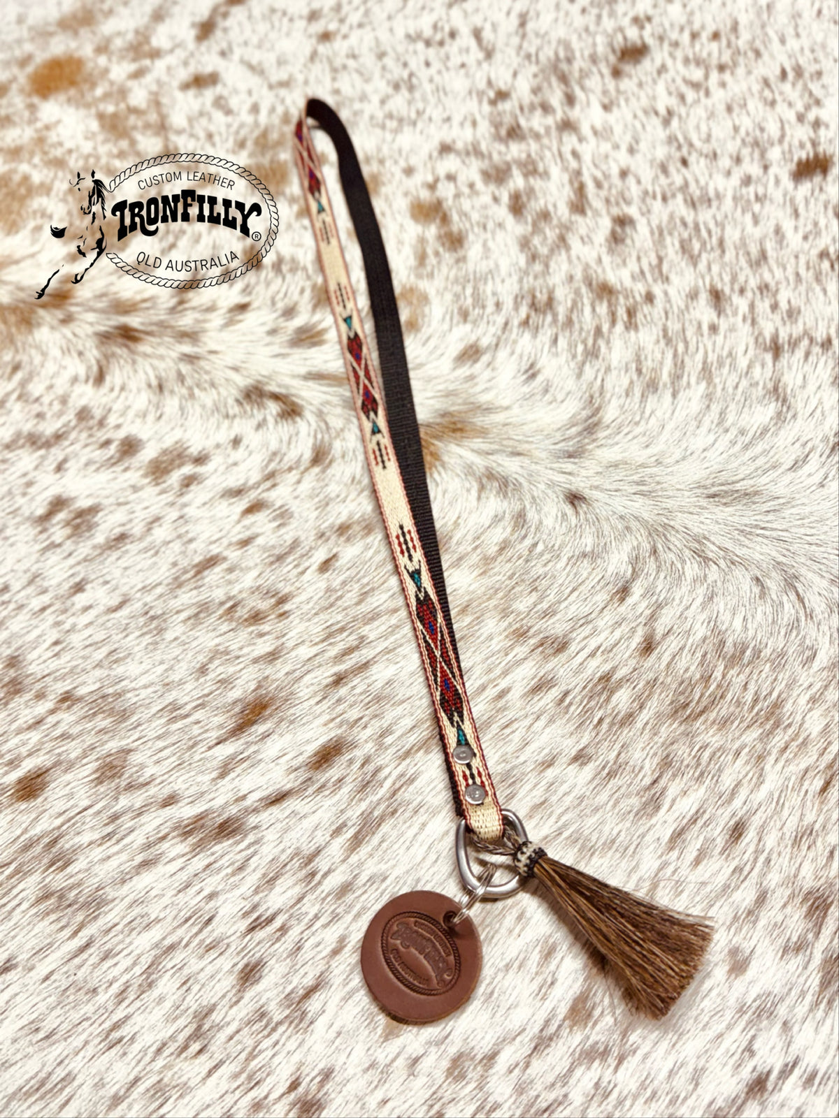 Southwest horse hair tassel lanyard