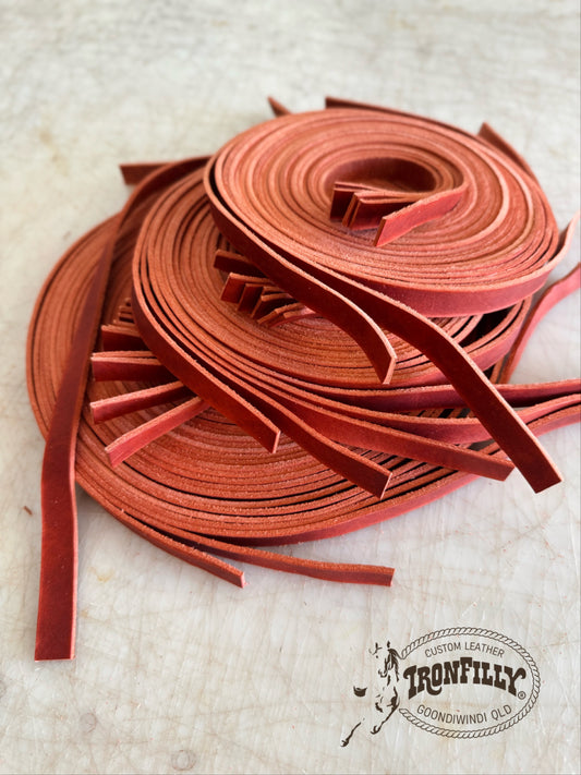 Red Hide Strap 18mm