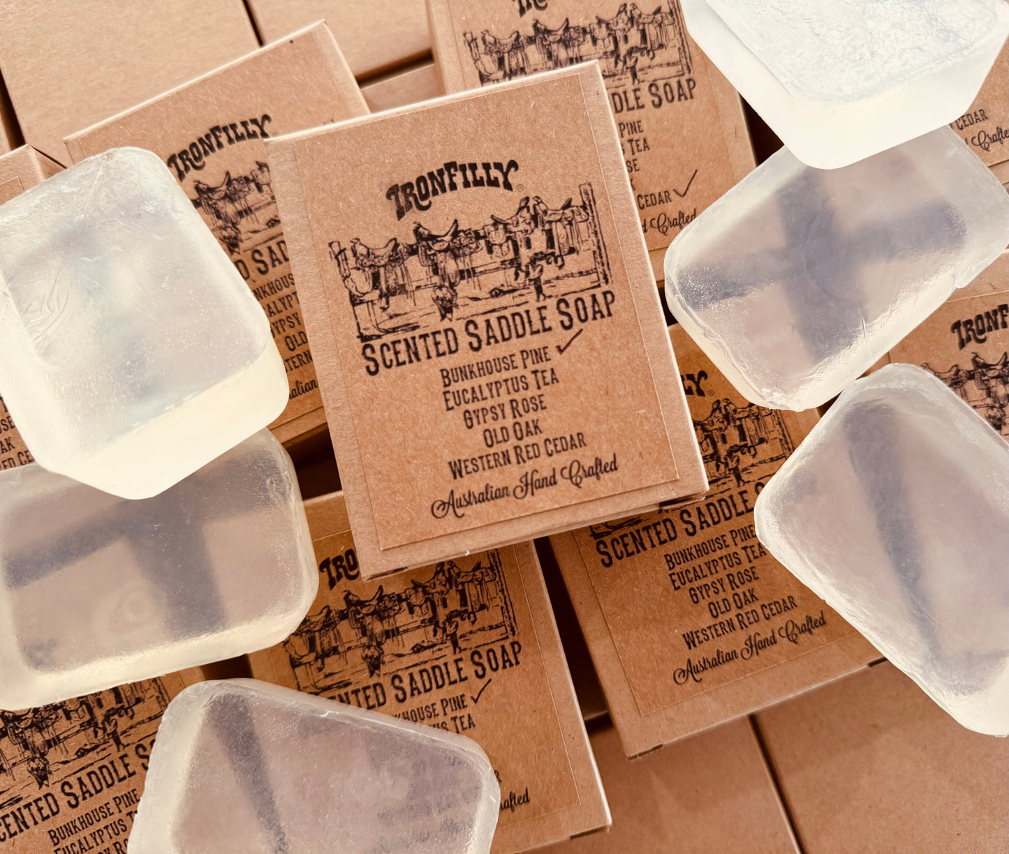 IRON FILLY®️ Scented Saddle Soap (90g)