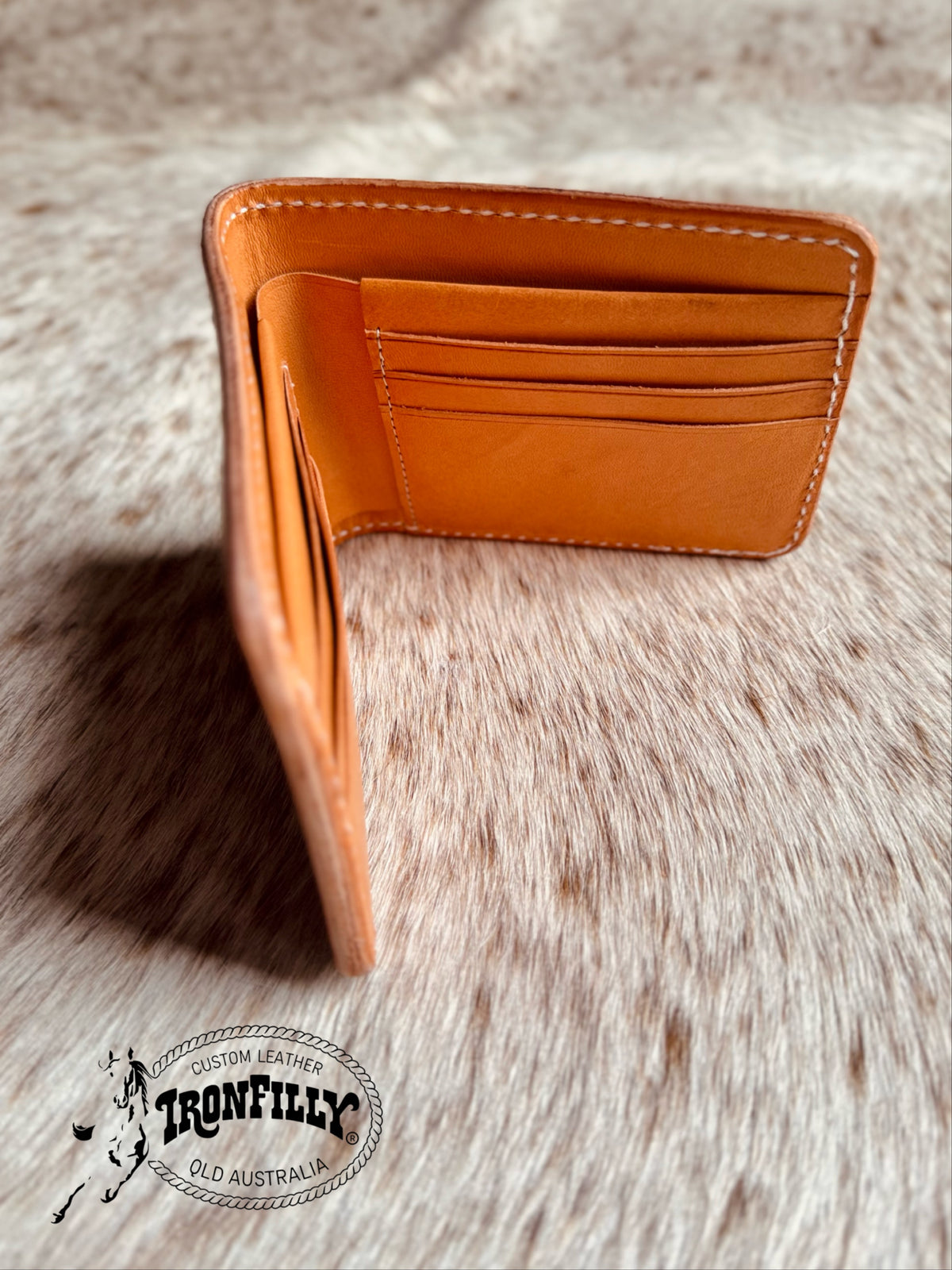 Floral carved filigree wallet