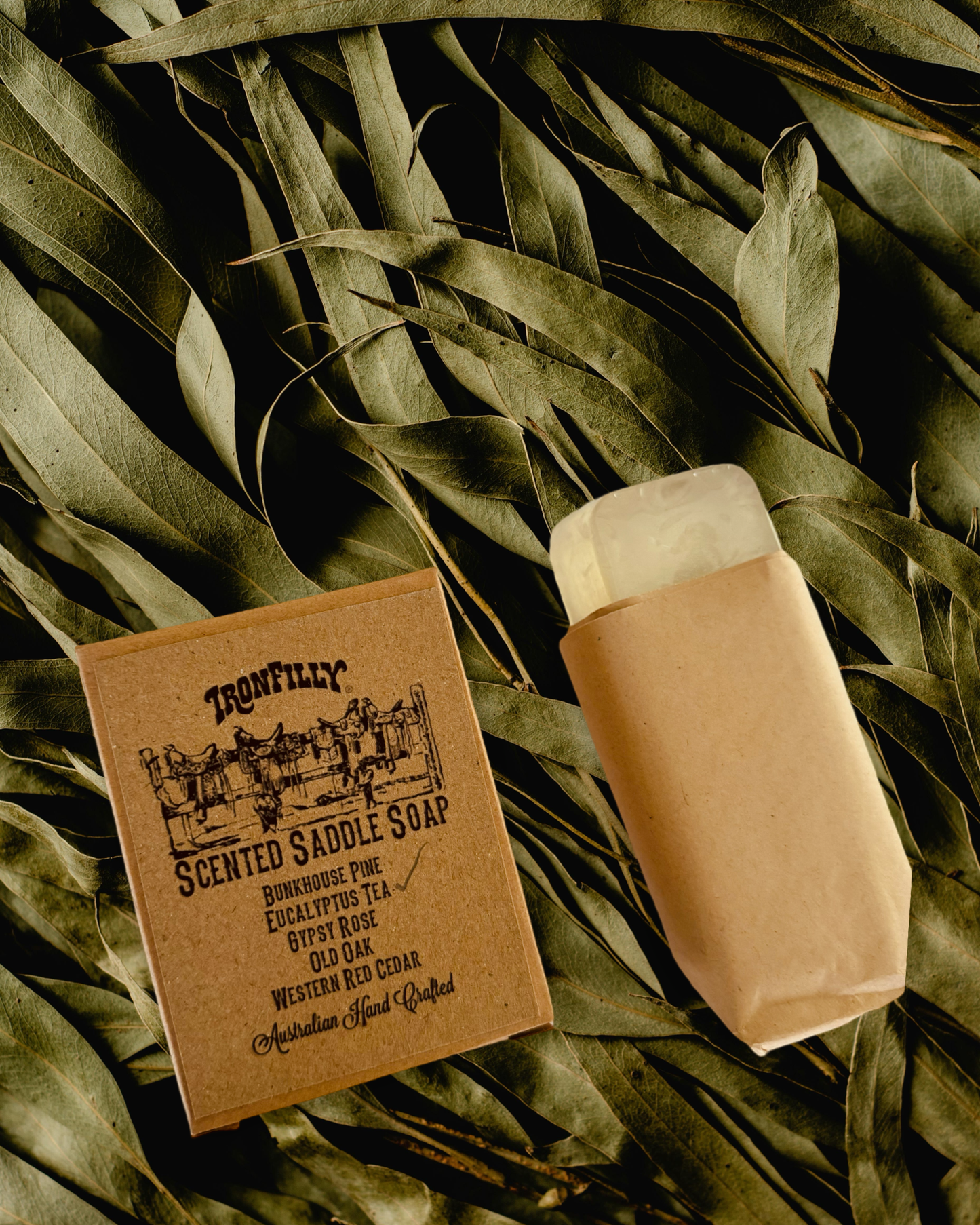 IRON FILLY®️ Scented Saddle Soap (90g)