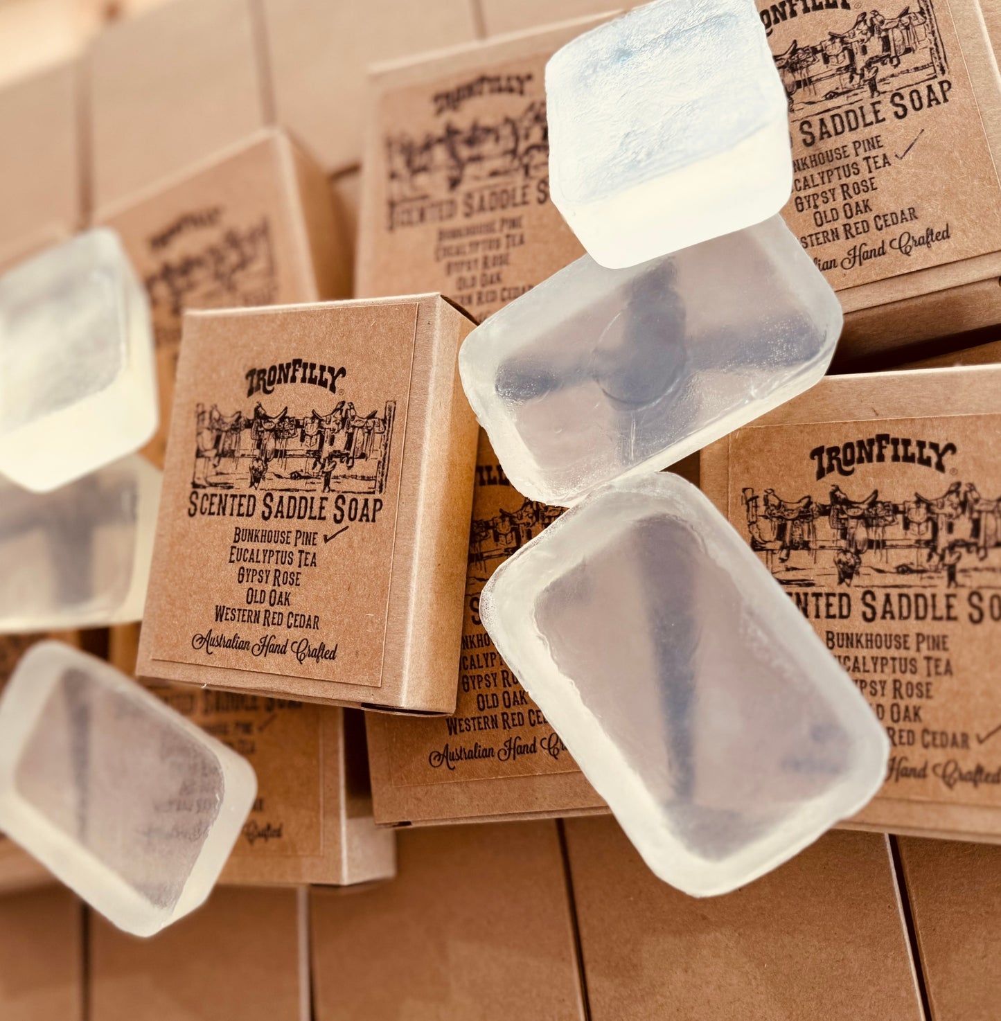 IRON FILLY®️ Scented Saddle Soap (90g)